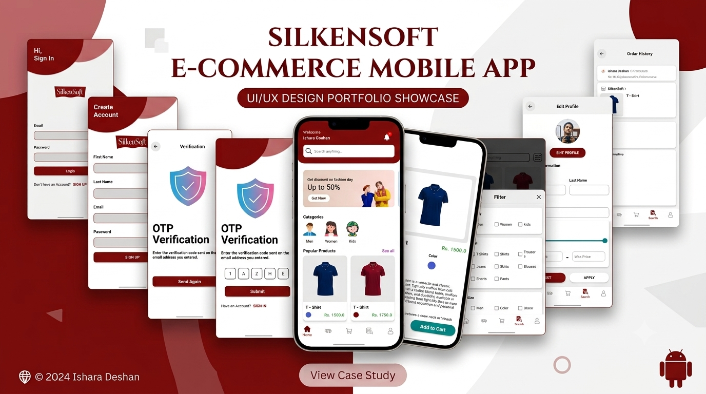 Screenshot preview of SilkenSoft - E-commerce App