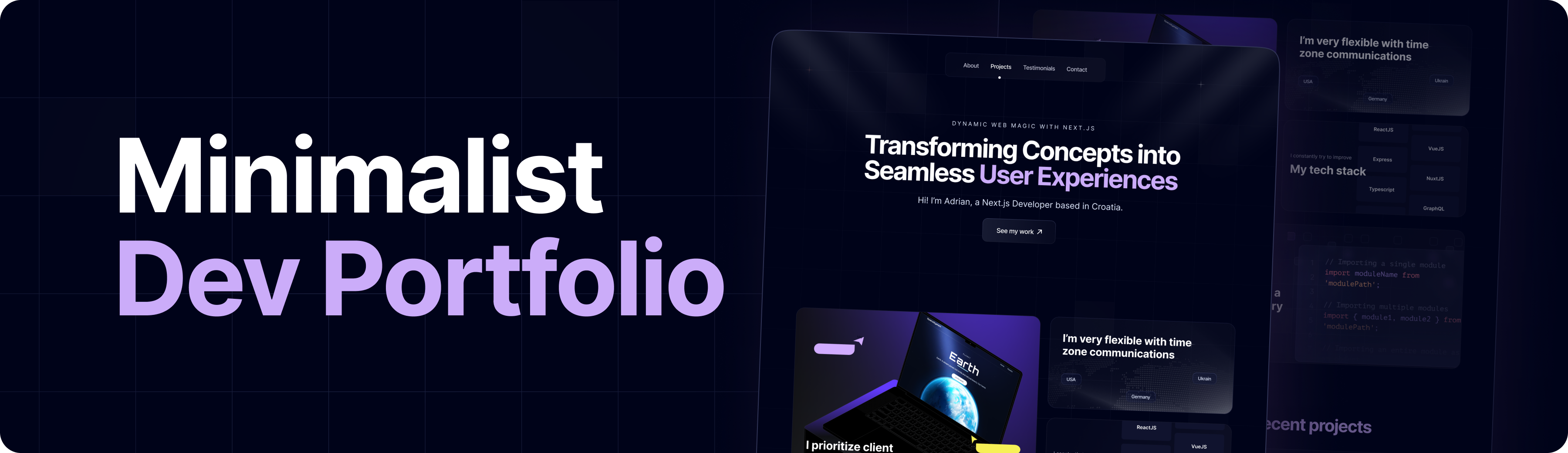 Screenshot preview of Portfolio