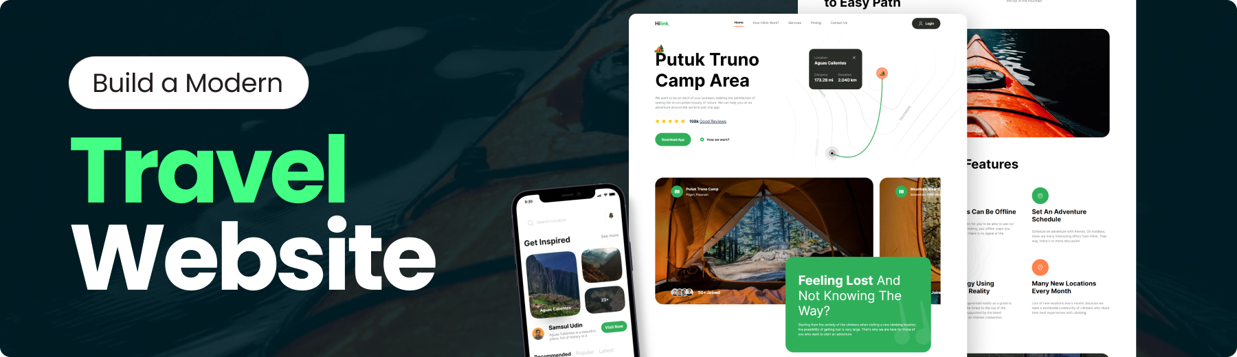Screenshot preview of Travel Website